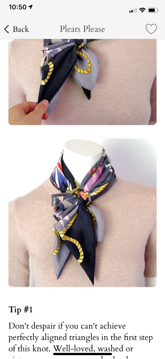 How to Tie a Silk Scarf